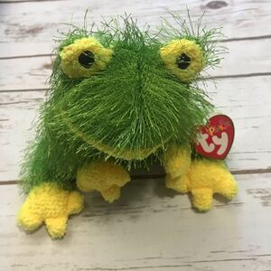 DELETING SOON TY BEANIE PUNKIES HOPSCOTCH GREEN FROG‎ RETIRED